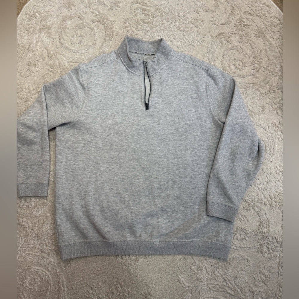 Walter Hagen XXL Quarter Zip Pullover Sweatshirt Gray‎ Fleece 1/4 Zip